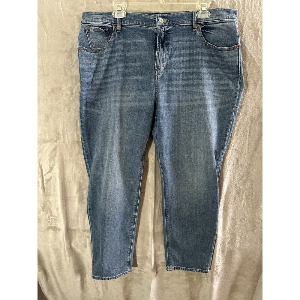 Old‎ Navy Jeans Womens 16 Blue Denim Pants Boyfriend Stretch Mid Rise Casual